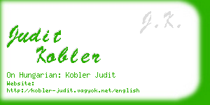 judit kobler business card